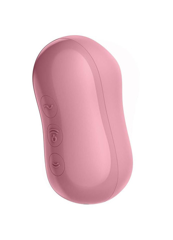 Вакуумний стимулятор із вібрацією Satisfyer Cotton Candy Light Red No Brand (366877324)
