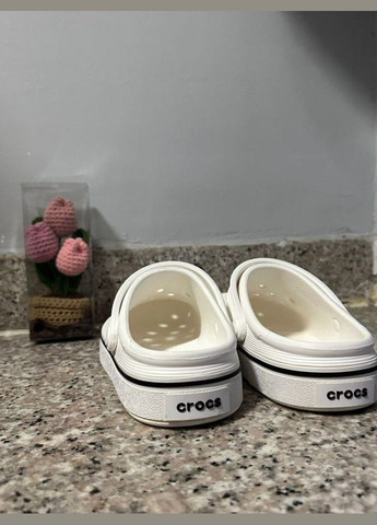 Белые clog off court крокс крокбэнд офф клог Crocs