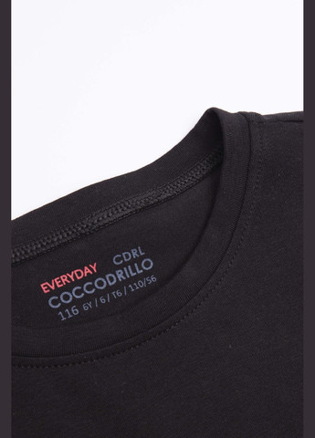 Черная футболка Coccodrillo