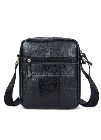 Кожаная сумка кросс боди мужская мессенджер через плечо черная 14721 Vintage (329195776)