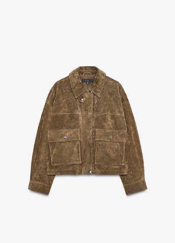 Оливкова (хакі) демісезонна куртка Zara