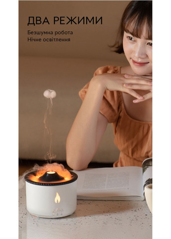 Увлажнитель воздуха портативный Volcano Jellyfish Aroma Diffuser V19 аромадифузор электрический 360 мл, ПОДАРОК + 2 Арома масла Kinscoter (293422127)