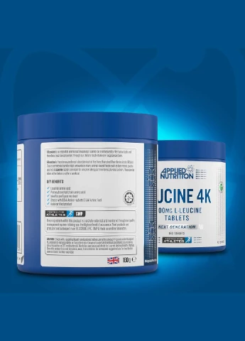 L-лейцин LEUCINE 4K 160 TABLETS Applied Nutrition (298056392)