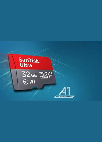 Картка пам'яті MicroSDHC 32 GB Ultra A1 + SD adapter SDSQUNC032G-ZN3MN SanDisk (278015910)