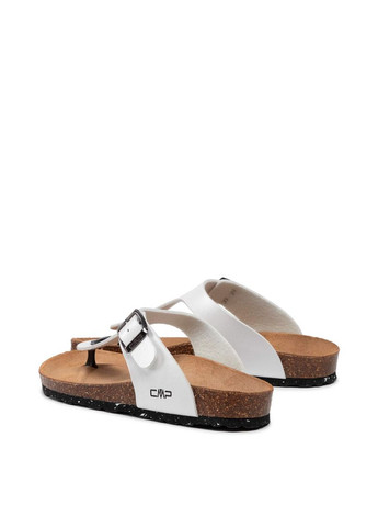 Белые женские шлепанцы 3q91036-a001 белый штуч. кожа CMP