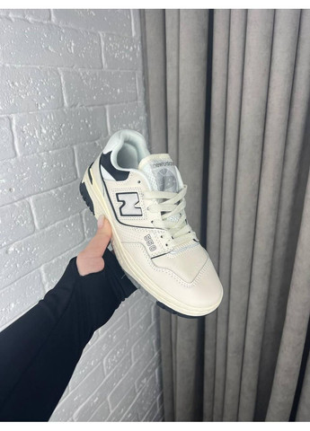 КРОССОВКИ ЖЕНСКИЕ NEW BALANCE 550 BEIGE BLACK НЬЮ БЕЛАНС 550 No Brand чёрные демисезоны (368885763)