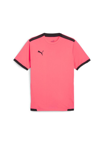 Розовая футболка teamliga men's football jersey Puma
