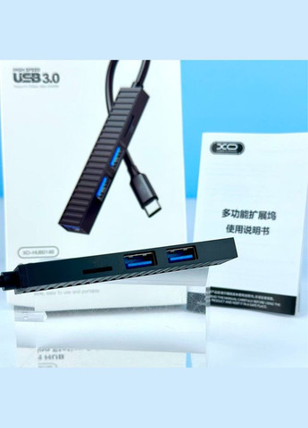 Док-станція ХО HUB014B Black (HUB014B.black) XO (323103360)