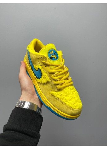 КРОССОВКИ ЖЕНСКИЕ NIKE SB DUNK X GRATEFUL DEAD BEARS НАЙК СБ ДАНК No Brand голубые демисезоны (367167155)