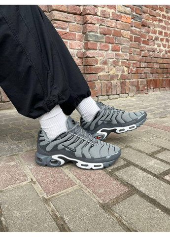 КРОСІВКИ ЖІНОЧІ NIKE AIR MAX PLUS TN GREY WHITE НАЙК АІР МАКС ТН ПЛЮС No Brand сірі демісезони (369388296)