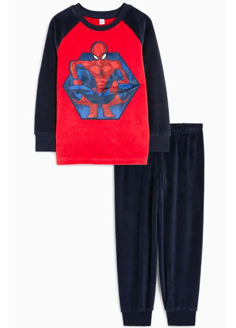 Комбинированная всесезон велюровая пижама (свитшот, брюки) свитшот + брюки C&A