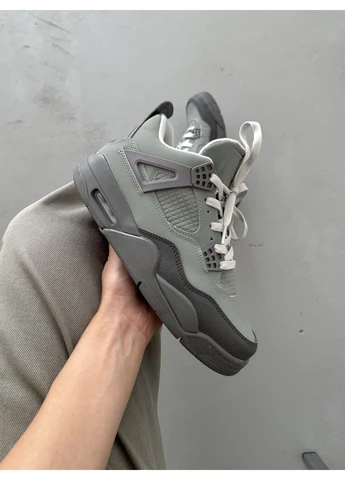 Сірі літні кросівки nike air jordan 4 grey/violet найк аір джордан сірі No Brand