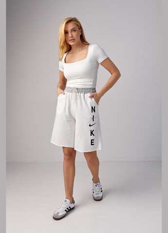 Жіночі трикотажні шорти з написом Nike Lurex (292445274)