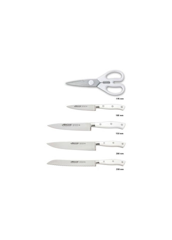 Набір ножів (m473039) Arcos серія "Riviera White" 5 предметів (366563117)