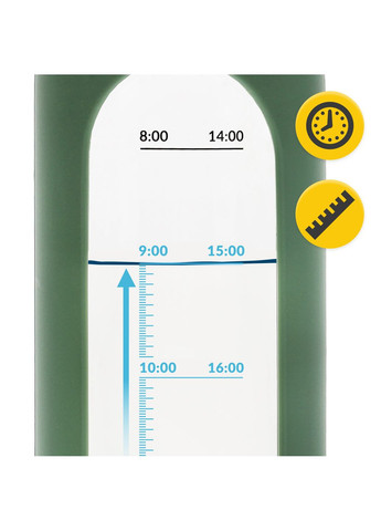 Пляшка для води спортивна 1000 мл скляна Olive () 4FIZJO P-5905973403900 (324264862)