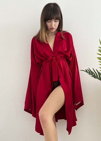 Халат шовковий Червоний VIDCHUY (315509049)