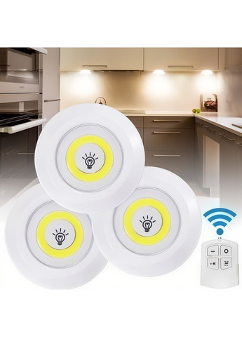 Набір із трьох LED Ламп BAILONG BL-1012 з пультом та таймером відключення, два режими яскравості No Brand (369144601)