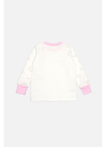 Молочная зимняя пижама со штанами для девочки цвет молочный цб-00282011 Yuki