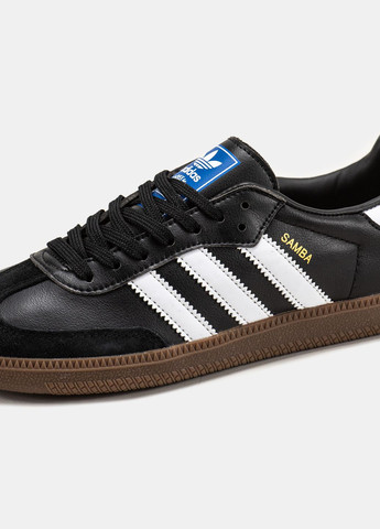 Кросівки жіночі і чоловічі Adidas Samba Vegan black | Адідас Самба Веган чорні No Brand чорні демісезони (315761787)
