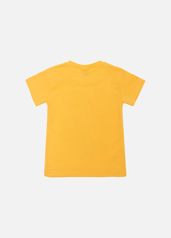 Желтая летняя футболка для мальчика цвет желтый цб-00223118 Galilatex