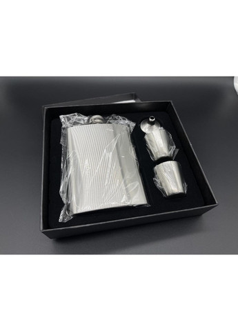 Фляга под гравировку в подарочной упаковке, стаканчики и воронку в наборе. HM furnitura (365248808)