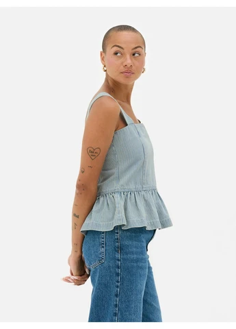 Топ лето,светло-синий в белую полоску, Primark (397622889)