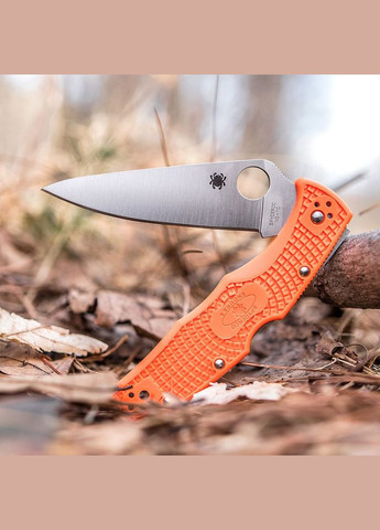 Ніж 4 Flat Ground Orange FRN - C10FPOR Spyderco Endura (325878221)