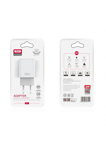 Мережевий зарядний пристрій L85C адаптер 2USB 2.4A + Micro white XO (333827855)