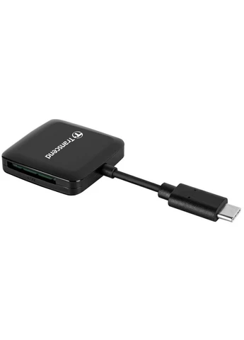 Кардрідер USB 3.2 Gen 1 Type-C SD/microSD чорний (6627580) Transcend (382809373)
