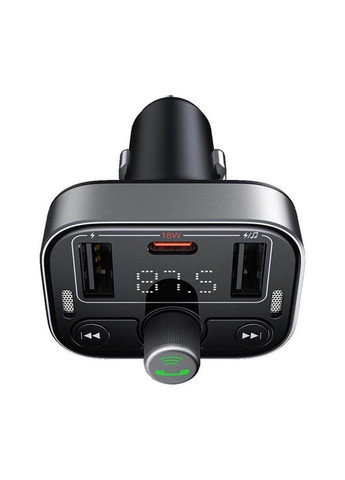 АЗП FM Launcher S-09 Pro 35W (PD+QC3.0) Type-C+2USB black Baseus (365748789)