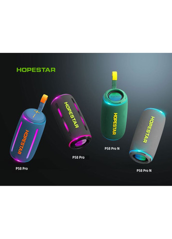 Колонка P58 Pro RGB 60W, 8000mAh Чорний 58989 Hopestar (399934769)