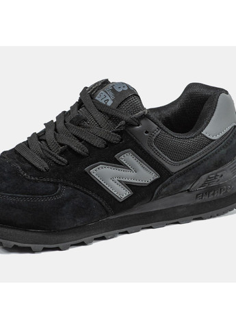 Кросівки жіночі New Balance 574 Black | Нью Беланс 574 чорні No Brand чорні демісезони (367086398)