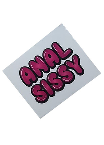 Тимчасове татуювання текст сексуального характеру, перекладна тату для дорослих Anal Sissy No Brand (369656255)