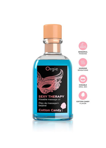 Набор: съедобное массажное масло перо "сахарная вата" Бренд: Orgie (347289886)