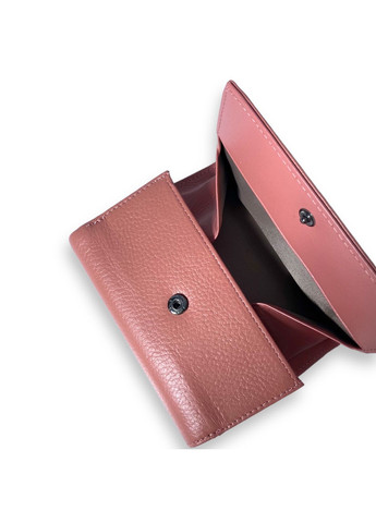 Жіночий гаманець натуральна шкіра два відділи 9 осередків для карток розмір: 12.5*10*3 см рожевий Cardinal (266911766)