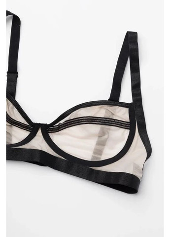 Бежевый демисезонный женский соблазнительный комплект Obsessive