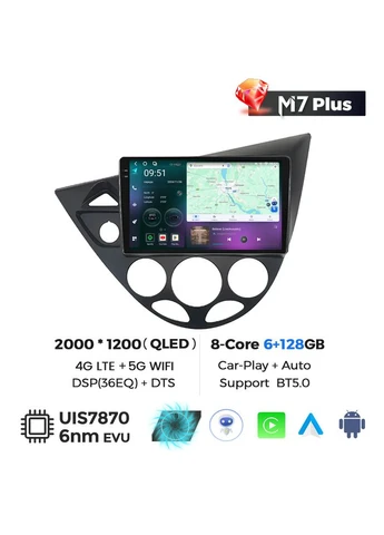 Штатна магнітола M7 Plus Ford Focus 1 (1998 - 2005) CarPlay QleD Mekede (384276692)