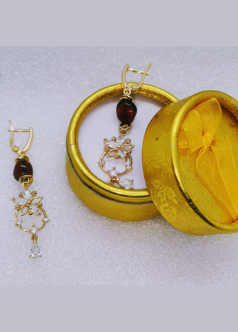 Сережки 3148 з натурального бурштину MINOV (315721823)