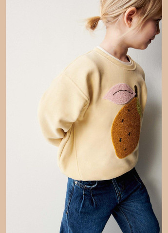 Zara світшот дитячий 4012/412 бежевий бежевий