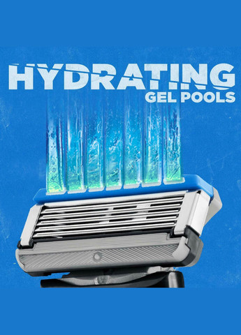 Станок для гоління для чоловіків Hydro 5 Sense Sensitive + 2 картриджа Schick (278773467)