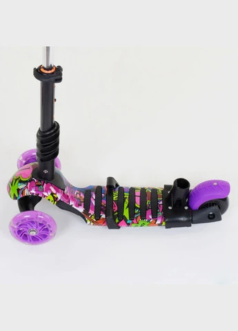 Самокат 5 в 1, PU колеса с подсветкой, Абстракция. Multicolor (74062) Best Scooter (340908866)