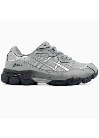 Сірі Осінні кросівки чоловічі asics gel-nyc grey black асікс гель нюк No Brand
