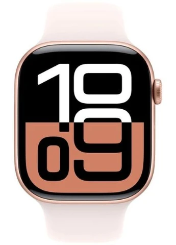Смарт-годинник Watch Series 10 GPS 46mm Rose Gold Aluminium Case with Light Blush Sport Band - S/M (MWWT3QH/A) Apple (391473025)