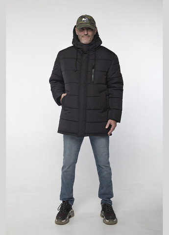 Черная зимняя зимняя куртка км-12 черный MioRichi