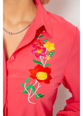Сорочка жіноча класична з аплікацією, колір кораловий, 230R014-2 Ager (373018611)