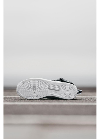 Чорні Зимовий кросівки чоловічі nike air force 1 lv8 mid white black найк аір форс 1 преміум No Brand