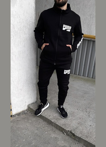 Чоловічий спортивний костюм чорний No Brand (367982280)