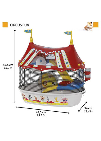 Клітка для хом'яків і гризунів Circus Fun (Ферпласт Цирсус Фан) Ferplast (297511797)