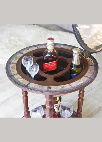 Глобус бар напольный карта мира элитный подарок руководителю| Диаметр сферы 33 см Handmade 33001N (345646758)