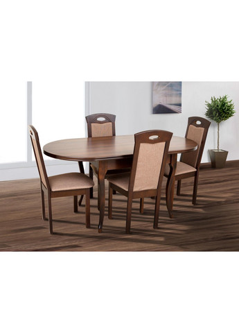 Обідній стіл-трансформер розкладний TWIST Темний горіх 857470-02 857470 Comfort Line (355467952)